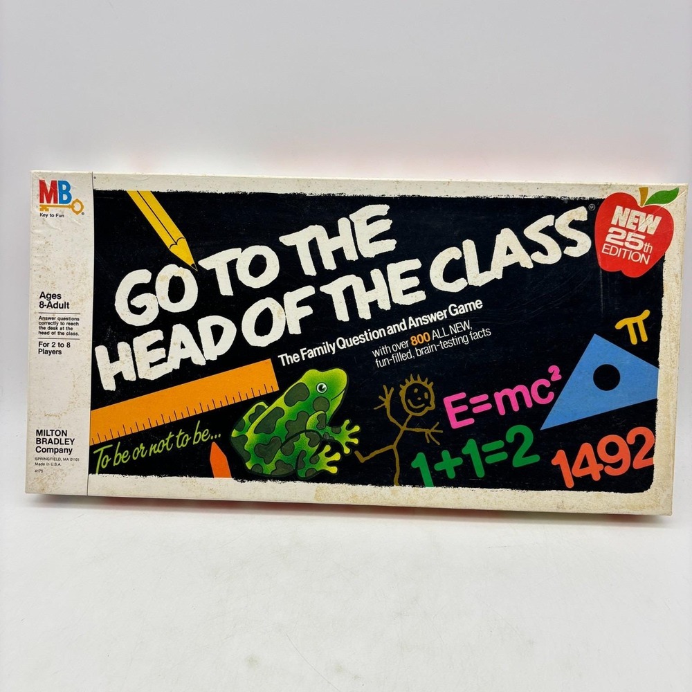 Go to the Head of the Class 25th Edition COMPLETE Milton Bradley 1985 Classic